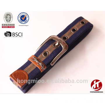 Canvas belt material with woven strap casual belts for mens